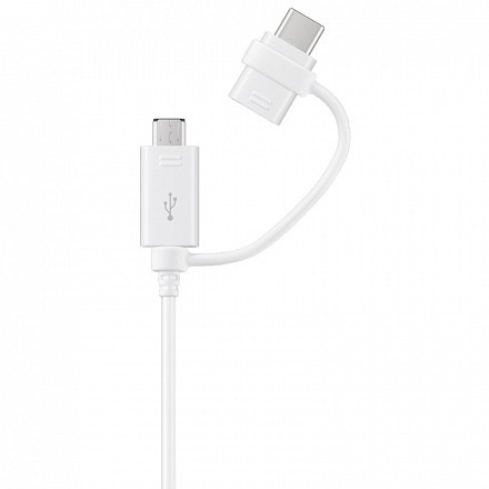 Кабель Samsung USB - microUSB & USB Type-C белый