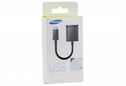 Переходник Samsung microUSB-USB черный