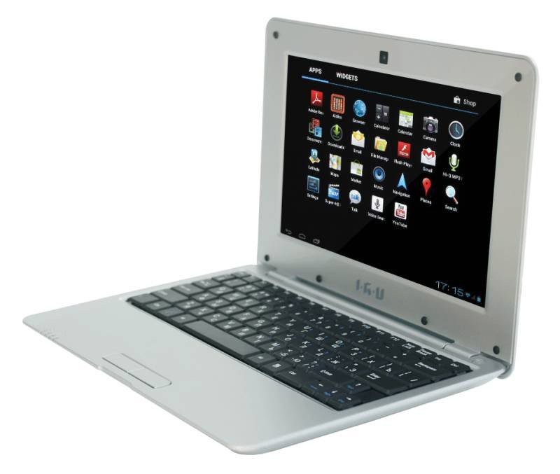 Нетбук IRU W1002, 10.1", Allwinner A31s, 1.2ГГц, 1Гб, 8Гб SSD, PowerVR SGX544, Android 4.2, серебристый